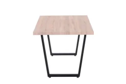 CASAVANTI Esstisch 160 x 90 cm Sonoma Eiche/schwarz