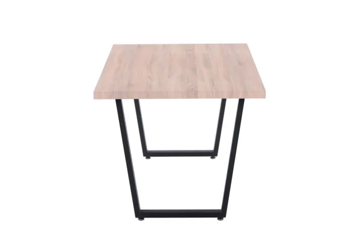 CASAVANTI Esstisch 160 x 90 cm Sonoma Eiche/schwarz