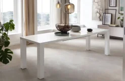 CASAVANTI Esstisch 120-240 x 80 cm weiß