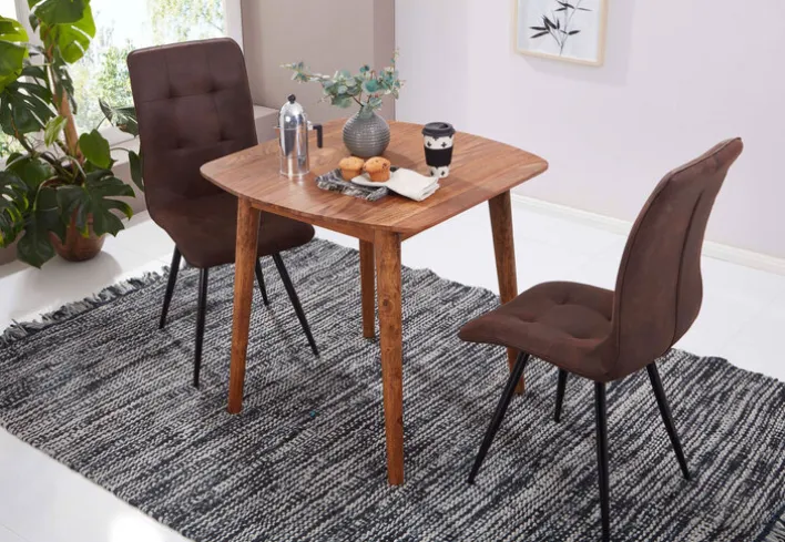 CASAVANTI Esstisch 80 x 80 x 78 cm braun