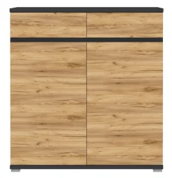 CASAVANTI Schuhschrank ALMADA anthrazit /Navara Eiche NB
