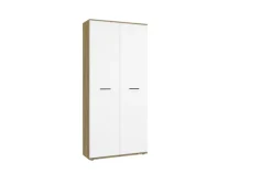 CASAVANTI Schuhschrank LEON II 90 x 195 cm weiß/braun