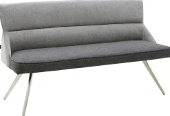 CASAVANTI Sitzbank TAIGA 160 cm Grau/Edelstahl gebürstet
