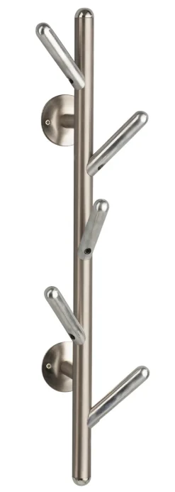 CASAVANTI Wandgarderobe FRANZI 12 x 63 cm silberfarbig