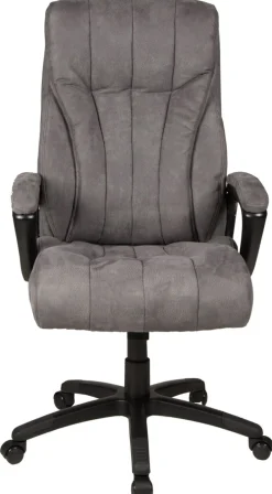 Chefsessel JOHN XXL 150 kg Schwarz/ Grau