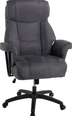 Chefsessel MAURO XXL 150 kg Schwarz/ Dunkelgrau
