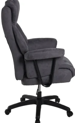 Chefsessel MAURO XXL 150 kg Schwarz/ Dunkelgrau