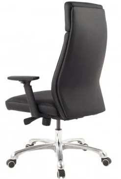 Chefsessel 68 x 118 cm schwarz silber