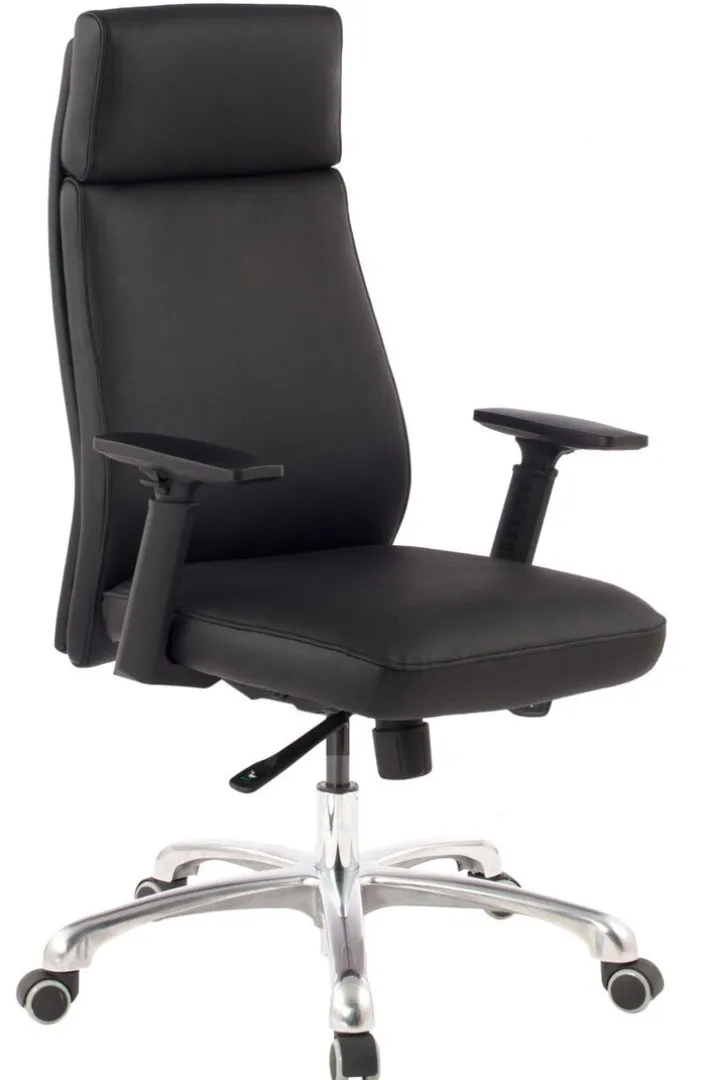 Chefsessel 68 x 118 cm schwarz silber