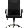 Chefsessel 62 x 118 x 64 cm schwarz/ chromfarbig