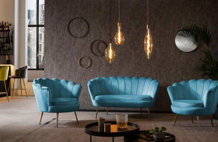 Cocktailsessel blau