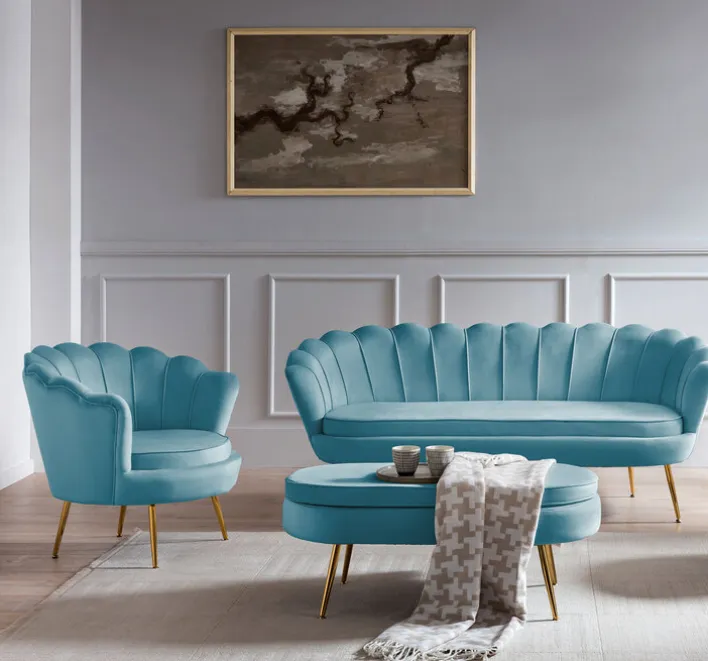 Cocktailsessel blau