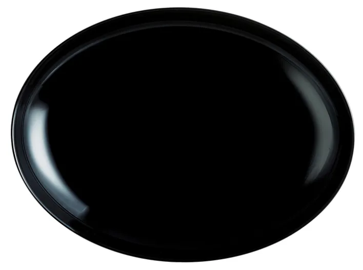 CreaTable Barbecueteller ITALIEN PARTY Glas schwarz