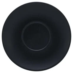 CreaTable Cappuccino-Untertasse SOFT TOUCH 6er Set 15 cm Steinzug schwarz