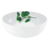CreaTable Schale KRÄUTER BASILIKUM 30 cm Porzellan weiß