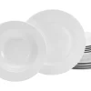 CreaTable Tafelservice FLEUR ROYAL 12-teilig creme weiß