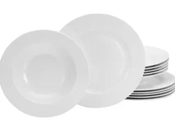 CreaTable Tafelservice FLEUR ROYAL 12-teilig creme weiß