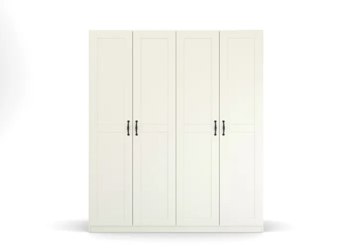Drehtürenschrank CAMBRIDGE 2 180 x 210 x 54 cm Alpinweiß