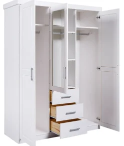 Drehtürenschrank THILO 140 x 190 cm weiß