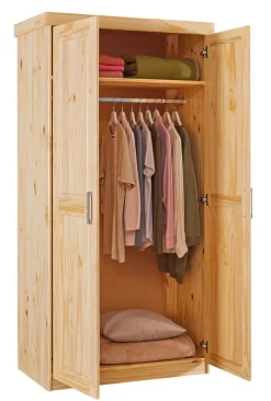 Drehtürenschrank VINCENT 95 x 190 cm braun