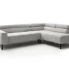 Ecksofa CLEVELAND 273 x 219 cm hellgrau