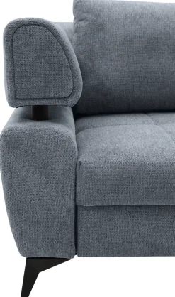Ecksofa PARIS 267 x 188 cm graublau