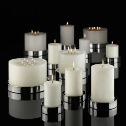 ENGELS KERZEN Kerzenständer FONDO 11 cm silberfarbig