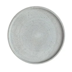 ENGELS KERZEN Kerzenteller BENNY 20 cm grau