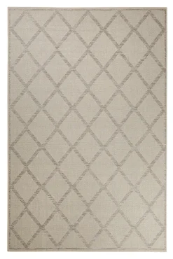 ESPRIT Outdoorteppich RHOMB 80 x 150 cm beige/grau