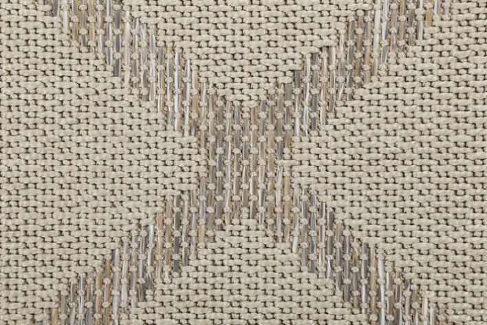 ESPRIT Outdoorteppich RHOMB 120 x 170 cm beige/grau