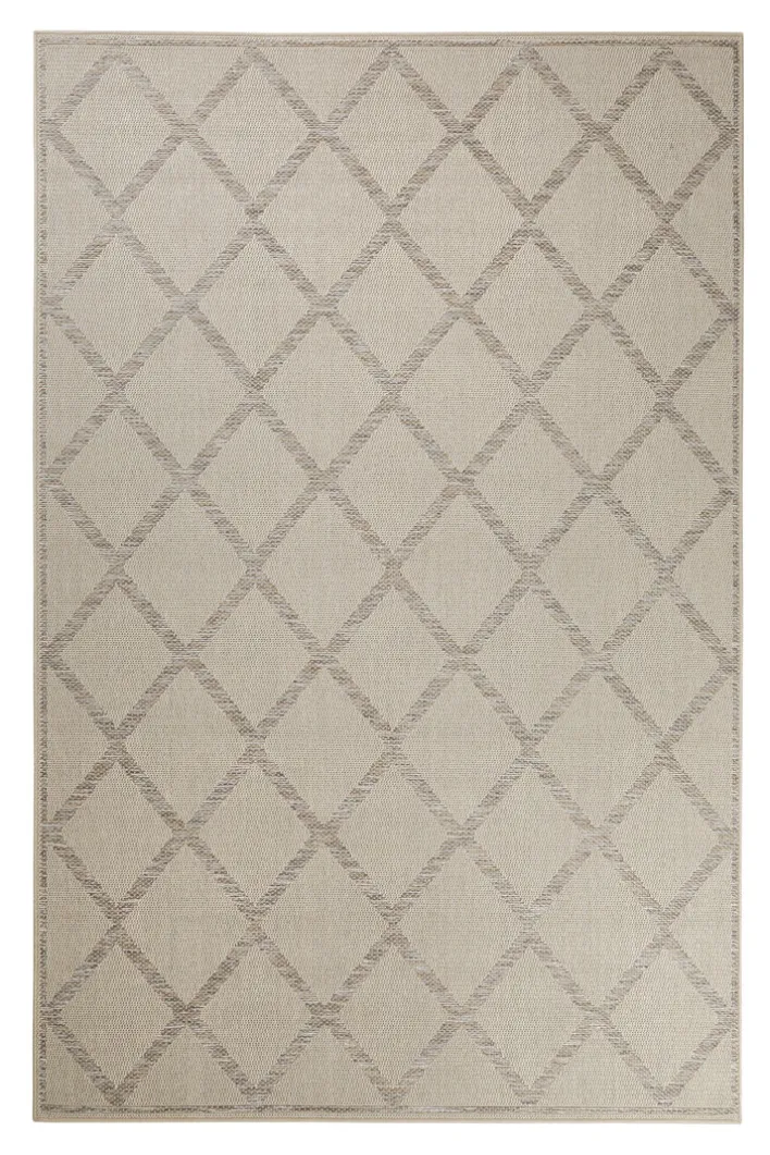 ESPRIT Outdoorteppich RHOMB 160 x 225 cm beige/grau