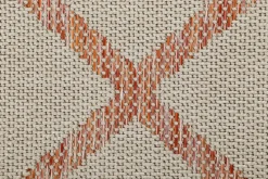 ESPRIT Outdoorteppich RHOMB 80 x 150 cm beige/rot