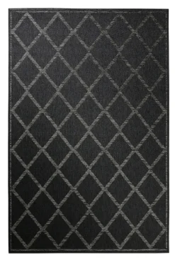 ESPRIT Outdoorteppich RHOMB 80 x 150 cm blau/grau