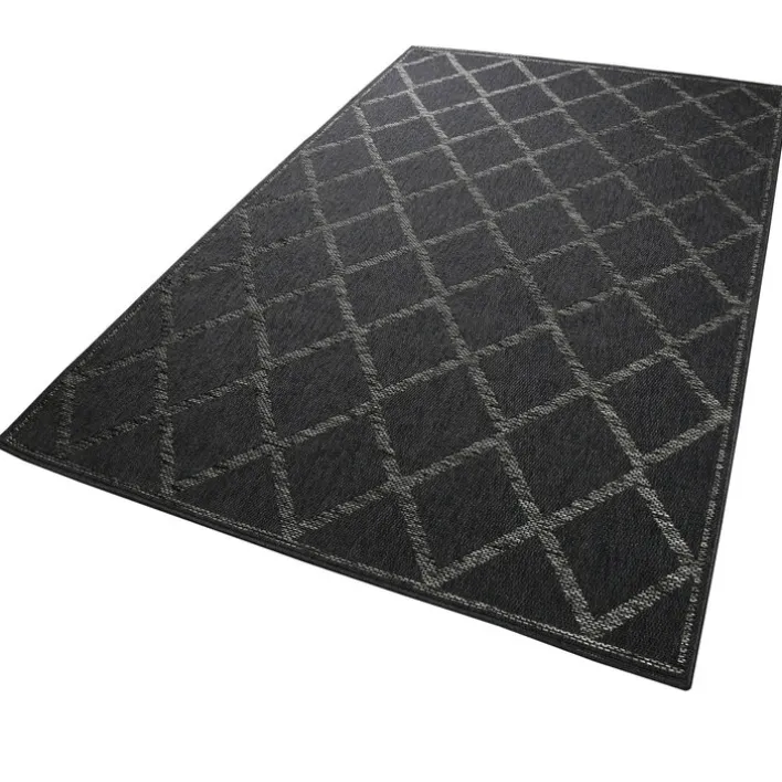 ESPRIT Outdoorteppich RHOMB 80 x 150 cm blau/grau