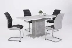 Esstisch ALICE T 120-160 x 80 cm betongrau