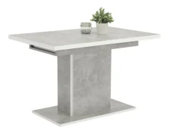 Esstisch ALICE T 120-160 x 80 cm betongrau