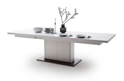 Esstisch AMORA 100 x 180-280 cm NB weiß