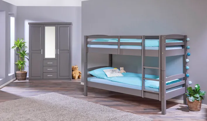 Etagenbett NEO 90 x 200 cm grau