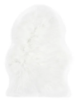 Fellteppich OVIUM 55 x 80 cm weiß
