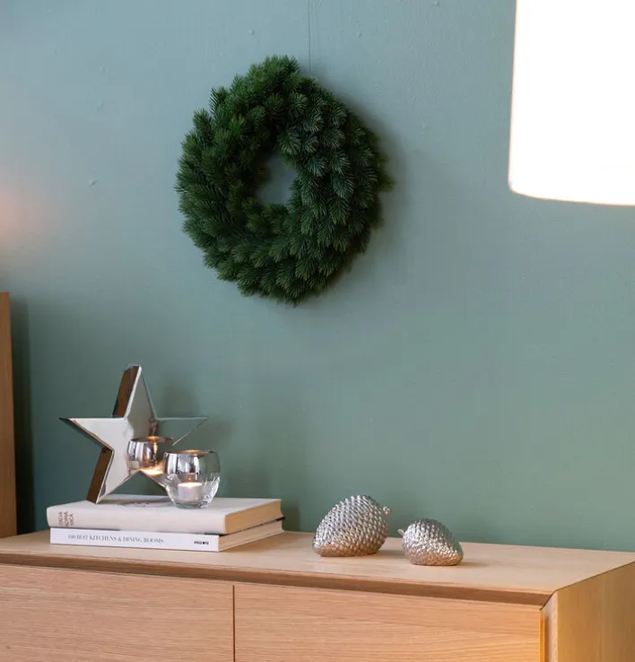 Fink Weihnachtsdeko Zapfen CONE 11 cm silberfarbig