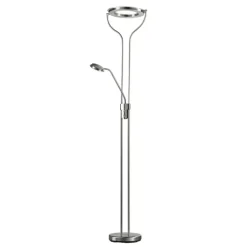 FISCHER & HONSEL Deckenfluter DAVOS, Metall, 36 x 180 cm , matt Alu-/Nickelfarbig