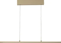 FISCHER & HONSEL LED Balkenpendel MARLO, Metall/Glas, 90 x 6,5 x 180 cm, satiniert Sandfarbig