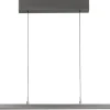 FISCHER & HONSEL LED Balkenpendel Valeno, Metall/Glas, 115 x 70 x 180 cm, satiniert Alu-/Nickelfarbig