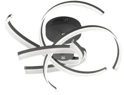FISCHER & HONSEL LED Deckenlampe SUND TW schwarz/ weiß
