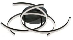 FISCHER & HONSEL LED Deckenlampe VISBY 68 cm sandschwarz