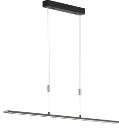 FISCHER & HONSEL LED Pendellampe METZ TW schwarz/ nickelfarbig
