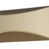 FISCHER & HONSEL LED Wandleuchte RIO, Metall, 22,5 x 7,7 x 9 cm, Beige/Weiß