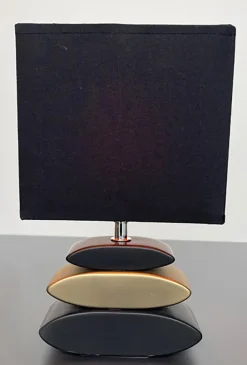 FISCHER & HONSEL Retrofit Tischlampe LINER schwarz/ goldfarbig