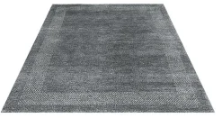 Gabbeh-Teppich CASABLANCA 140 x 200 cm grau/schwarz