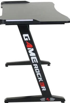 Gaming Tisch GAME ROCKER 110 x 60 cm schwarz